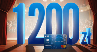 Rekord! Aż 1200 zł premii w promocji karty kredytowej CitiBanku